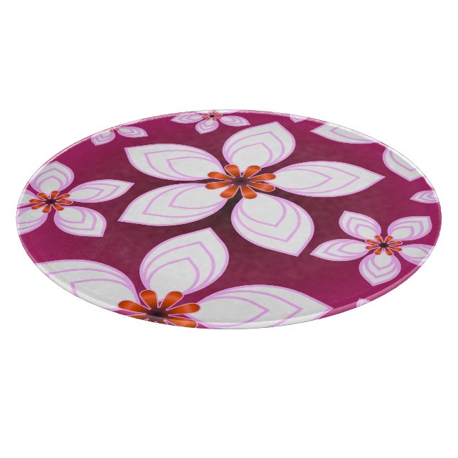 Persönliches Blumenmuster-Geschenk Schneidebrett (Ecke)