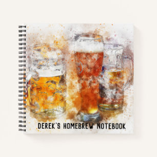 Persönliches Brauer-Homebrew-Notizbuch Notizbuch