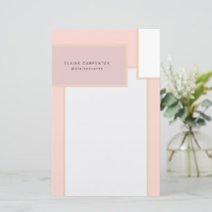 Persönliches Briefpapier im Mid-Century-Modern-Sti