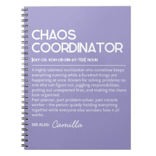 Persönliches Chaos-Koordinator-Notizbuch, Lustige Notizblock