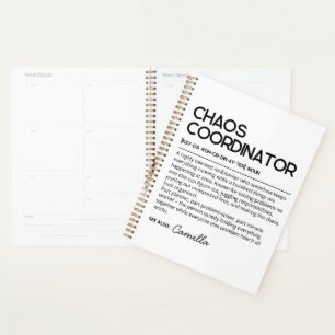 Persönliches Chaos-Koordinator-Notizbuch, Lustige Planer