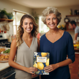 Persönliches Familienrezept-Notizbuch Zitronen-Mus Notizbuch