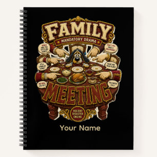 Persönliches Familientreffen Lustiges Familientref Notizbuch