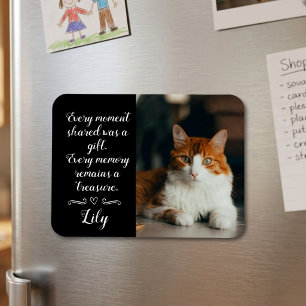 Persönliches Foto mit Katzennamen zur Erinnerung a Magnet