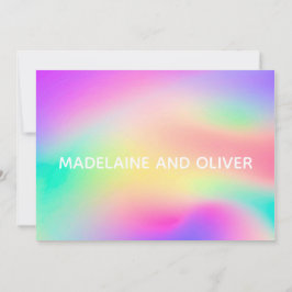 Persönliches Foto Multicolor Gefärbte Krawatte Ele Save The Date