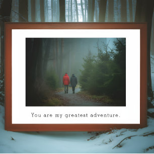 Persönliches Foto und Tetx Poster