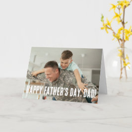Persönliches Foto zum Vatertag - Dad Hero Karte