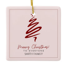 Persönliches Frohe Weihnachten Familienname