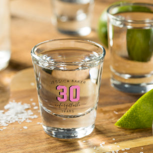 Persönliches Geburtstagsgeschenk zum Jubiläum Schnapsglas