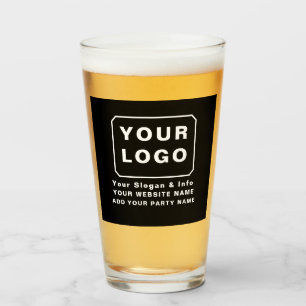 PERSÖNLICHES IHR LOGO NAME INDIVIDUELLER TEXT BIER GLAS