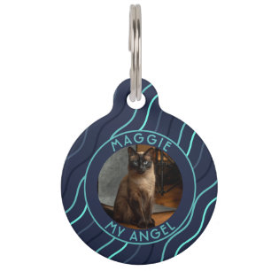 Persönliches Katzenbesitzer-Geschenk Streifen-Moti Haustiermarke