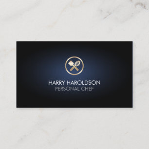 Persönliches Kochutensilien-Icon Food Service Visitenkarte