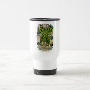 Persönliches lustiges Büro-T-Shirt 'Brain Pickle' Reisebecher