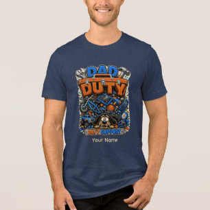 Persönliches lustiges Papa-T-Shirt mit dem Aufdruc Tri-Blend Shirt