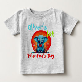 Persönliches mein erstes VALENTINEs Baby Elephant  T-shirt