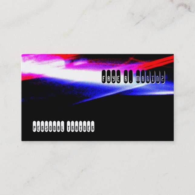 Persönliches Nachtlicht Visitenkarte (Vorderseite)