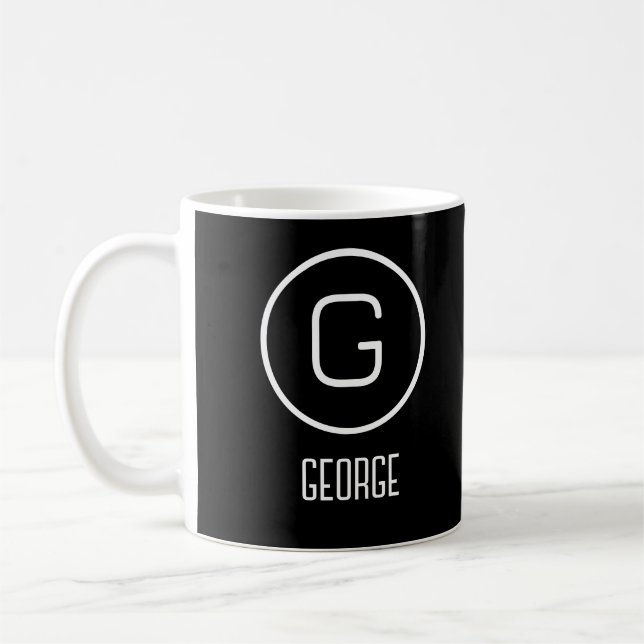 Persönliches Namenslogo Kaffeetasse (Links)