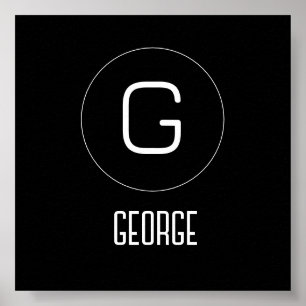 Persönliches Namenslogo Poster