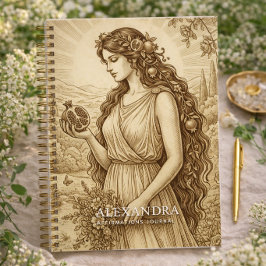 Persönliches Persephone-Bekräftigungsjournal Notizbuch