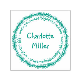 Persönliches Siegel mit Kontaktinformationen erste Permastempel