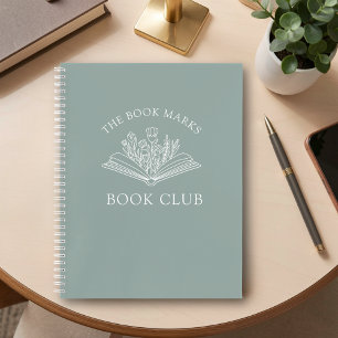 Persönliches Spiralnotizbuch mit Buchclub-Namen  Notizbuch