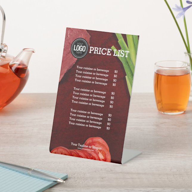 Persönliches Steak-Thema Sockelschild (In SItu)