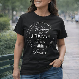 Persönliches Tauf-Shirt 'Mit Jehova Wandeln' T-Shirt