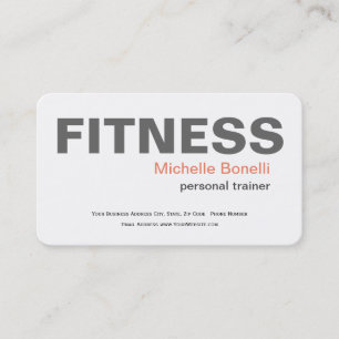 Persönliches Trainer-Fitness Modern Elegant Visitenkarte
