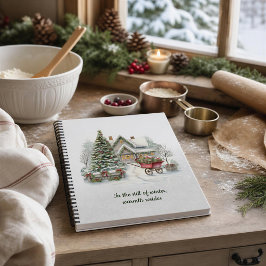 Persönliches Weihnachts-Rezept-Notizbuch im Märche Notizbuch