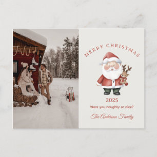 Persönliches Weihnachtsgeschenk mit Wasserfarben-S Feiertagspostkarte