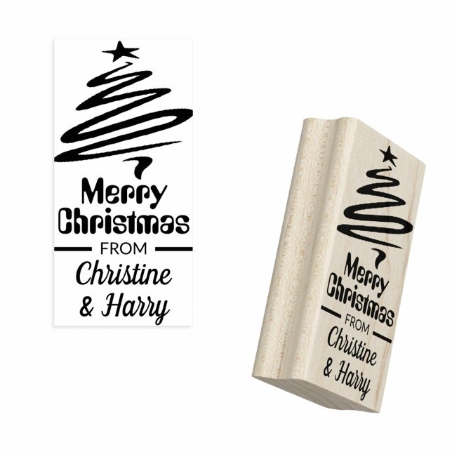 Persönliches Weihnachtsgeschenk Tag Design Gummistempel (Von Creator hochgeladen)