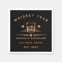 Persönliches Whisky-Themen-Wochenende-Junggesellen Serviette