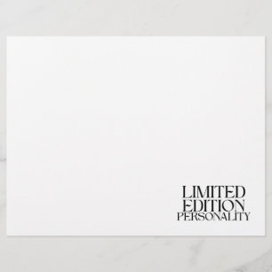 Persönlichkeit im limitierten Edition-Design mit s Briefbogen