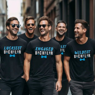 Persönlichkeitstyp Blaues Fliege Junggesellenabsch T-Shirt