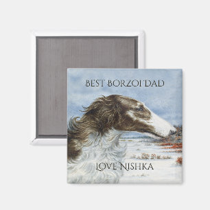 Persönlichster Borzoi-Vater Magnet