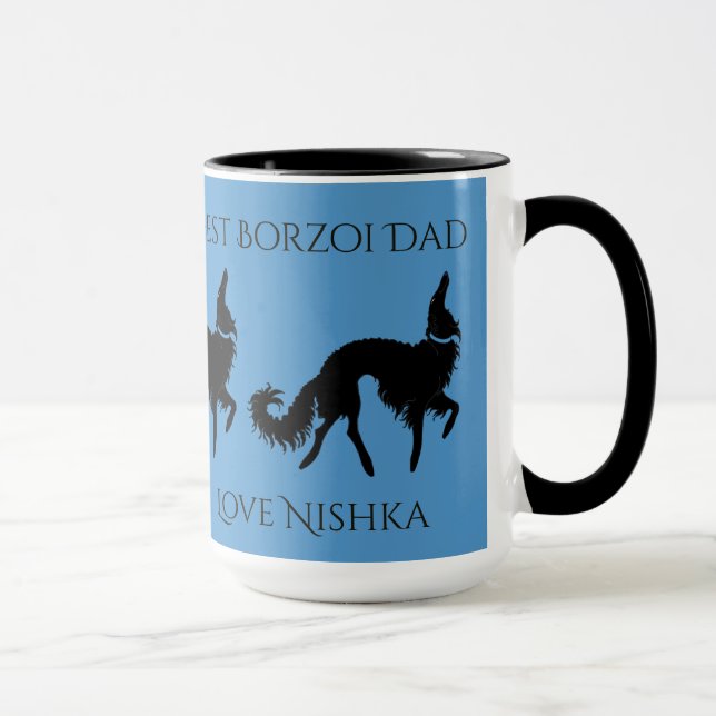 Persönlichster Borzoi-Vater Tasse (Rechts)