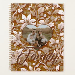 Personlie Terra cotta Burnt Orange Vintag blumenre Planer