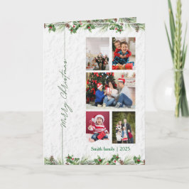 Personlized Merry Christmas Photo Card Feiertagskarte