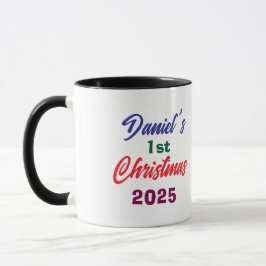 Personlized Photo Daniel's 1st Christmas Tree  Tasse