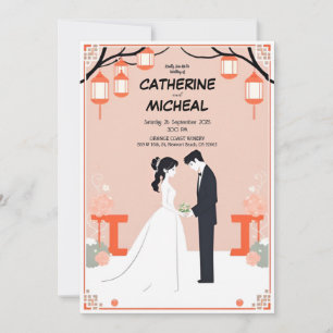 Personlized Studio Ghibli Wedding Einladung