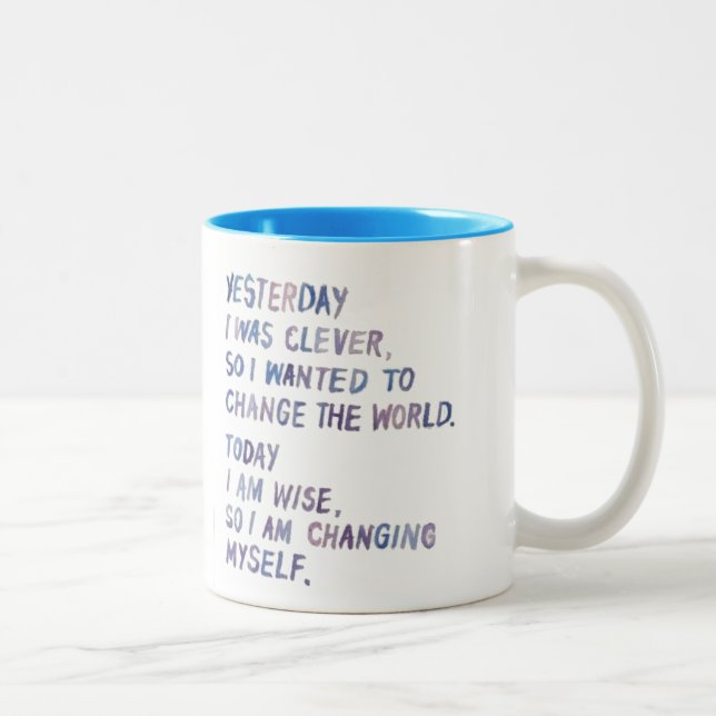 Perspektive auf Änderung Zweifarbige Tasse (Rechts)