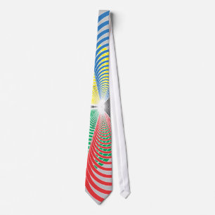 Perspektive der olympischen Zirkel Krawatte