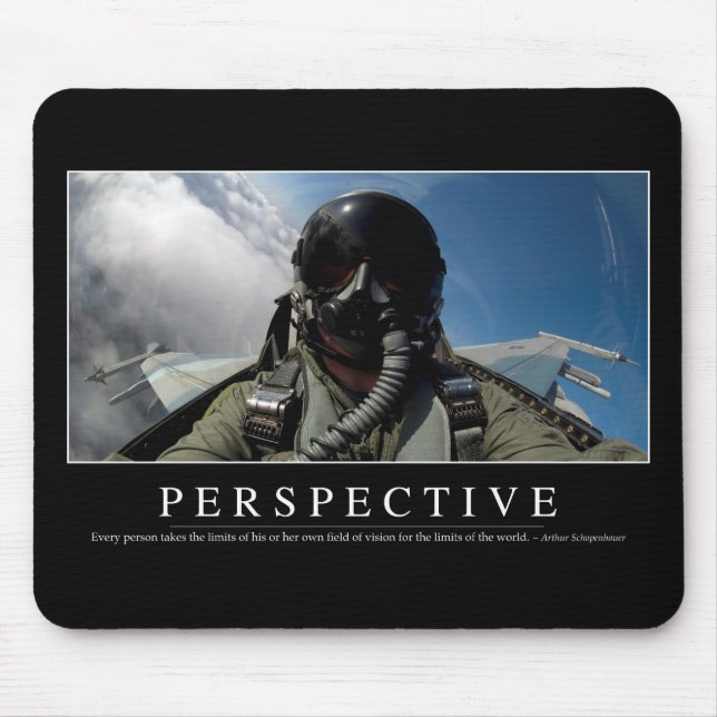 Perspektive: Inspiration Zitat 2 Mousepad (Vorne)