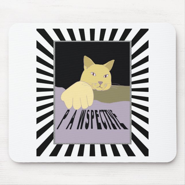Perspektive Katzenkunst Mousepad (Vorne)