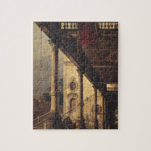 Perspektive mit einem Portico durch Canaletto Puzzle (Vertikal)