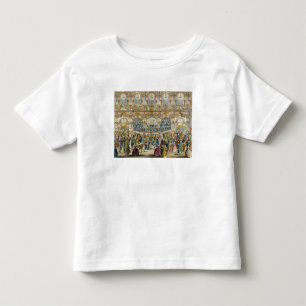 Perspektiven-Ansicht des Ballsaals, konstruiert in Kleinkind T-shirt