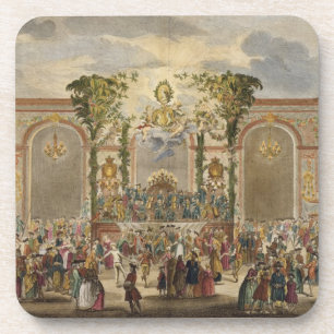 Perspektiven-Ansicht des Innenraums des Raumes von Getränkeuntersetzer