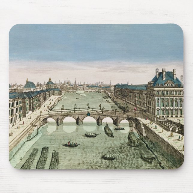 Perspektiven-Ansicht von Paris vom Pont königlich Mousepad (Vorne)