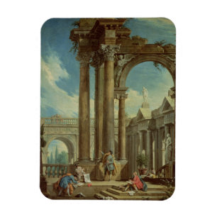 Perspektiven unter römischen Ruinen Magnet