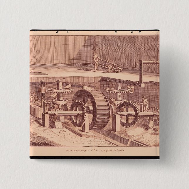 Perspektivenansicht von einem 'Patouillet Button (Vorderseite)